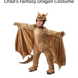 Kids Gold Dragon Costume